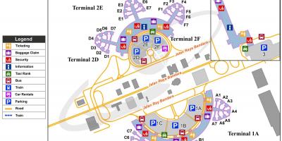 Lumpur international airport terminal 2 kaart