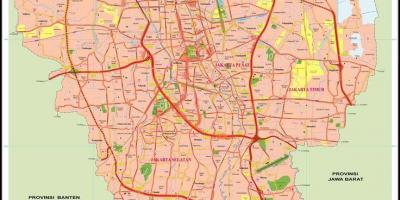 Kaart van Jakarta ou dorp