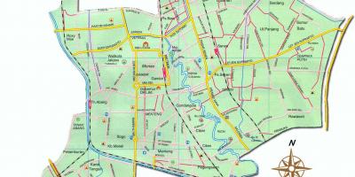 Kaart van Jakarta sentrum