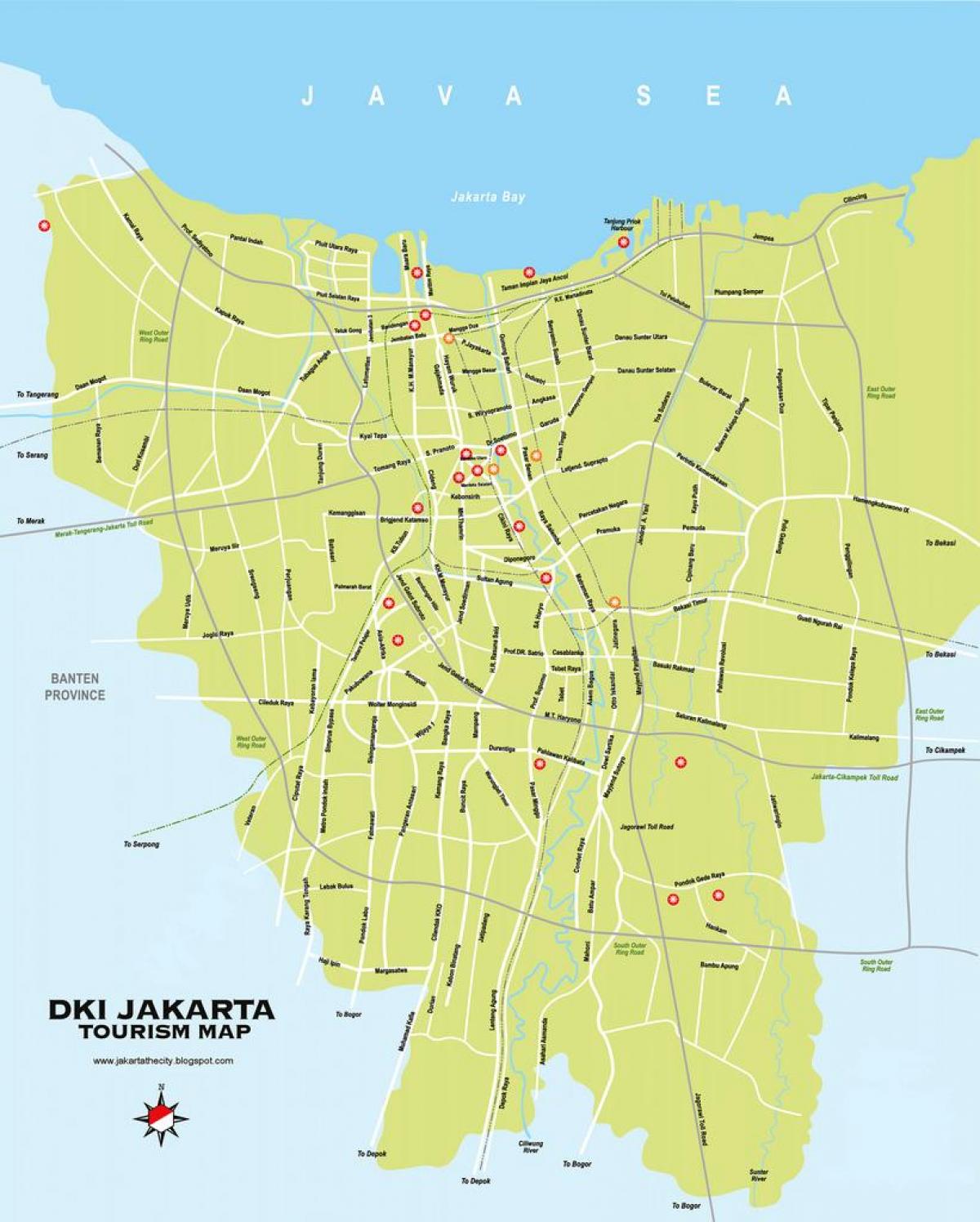 kaart van harmoni Jakarta