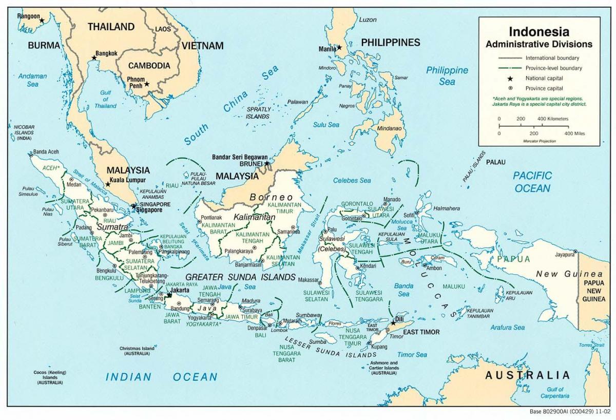 Jakarta, indonesië wêreld kaart