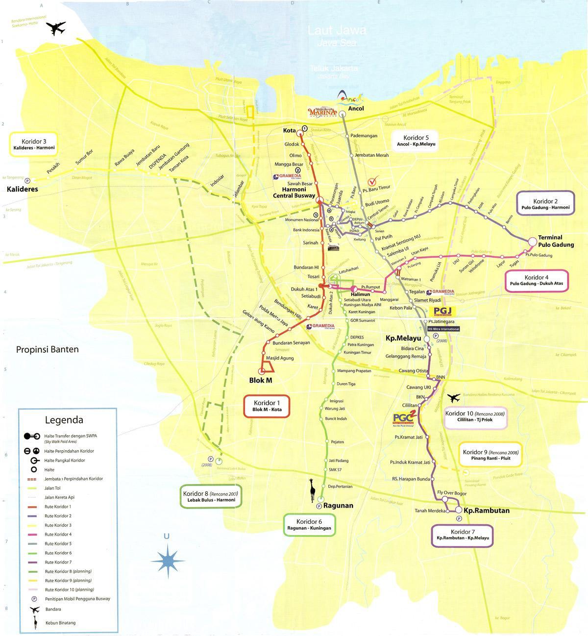 kaart van die kaart ancol Jakarta