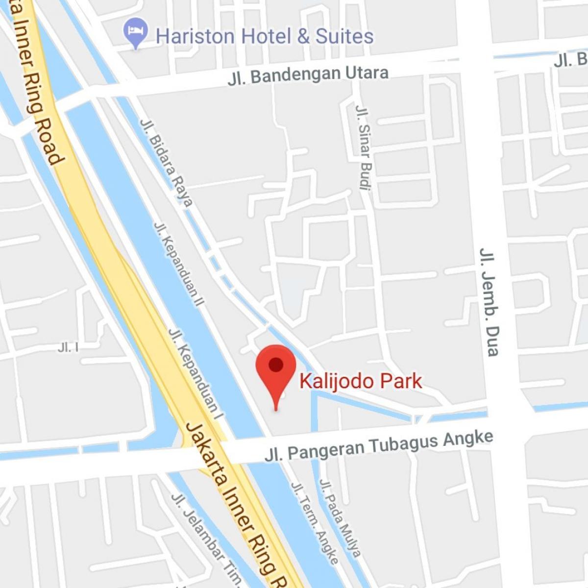 kaart van kalijodo Jakarta