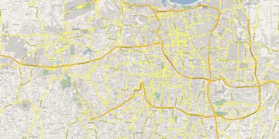 Kaart van Jakarta pad