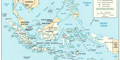 Jakarta, indonesië wêreld kaart